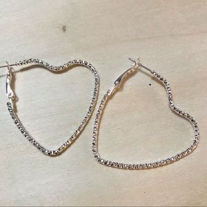 925 Silver Heart Earrings